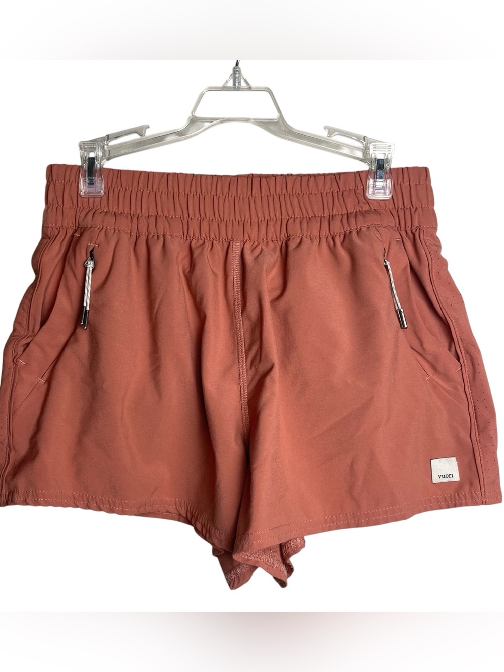 Vuori Women's Dash Shorts Athletic Running in Terracotta Size Small